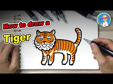 老虎 畫畫|畫畫學中文 Tiger 